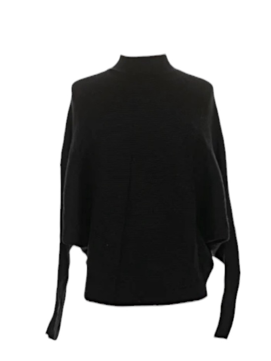 Philosophy Knit Long Sleeve W/Cut-Out Sweater, Women's Size S - Black